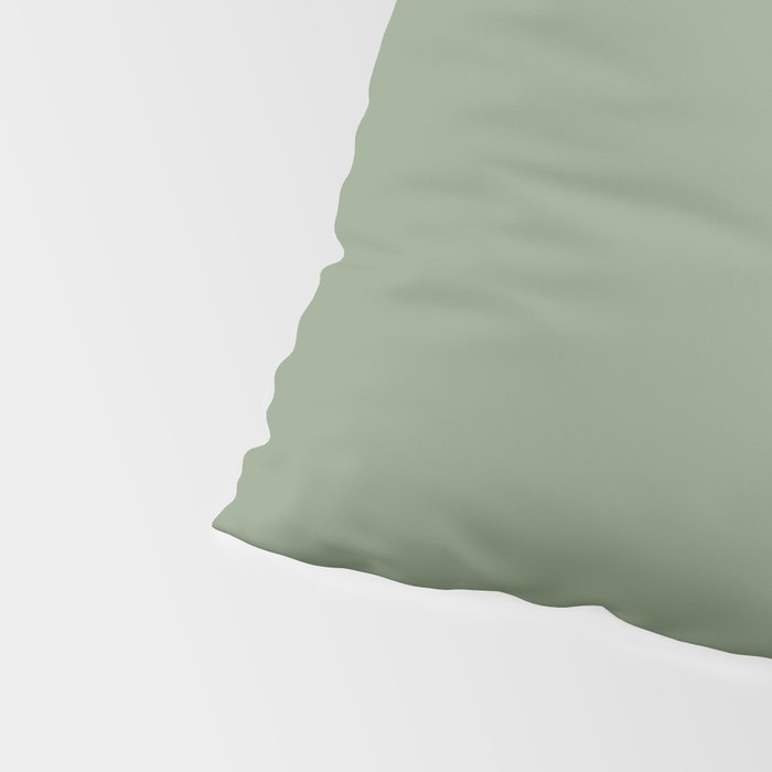 LAUREL TREE SOLID COLOR Plain Muted Green Shade Pillow Sham Gallery Image 4