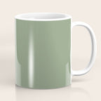 LAUREL TREE SOLID COLOR Plain Muted Green Shade Coffee Mug Gallery Image 1
