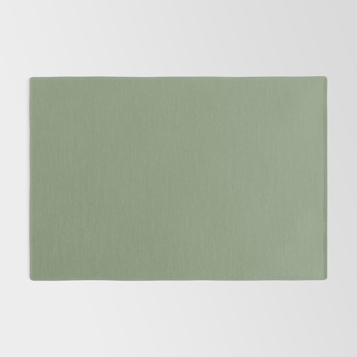 LAUREL TREE SOLID COLOR Plain Muted Green Shade Rug Gallery Image 2
