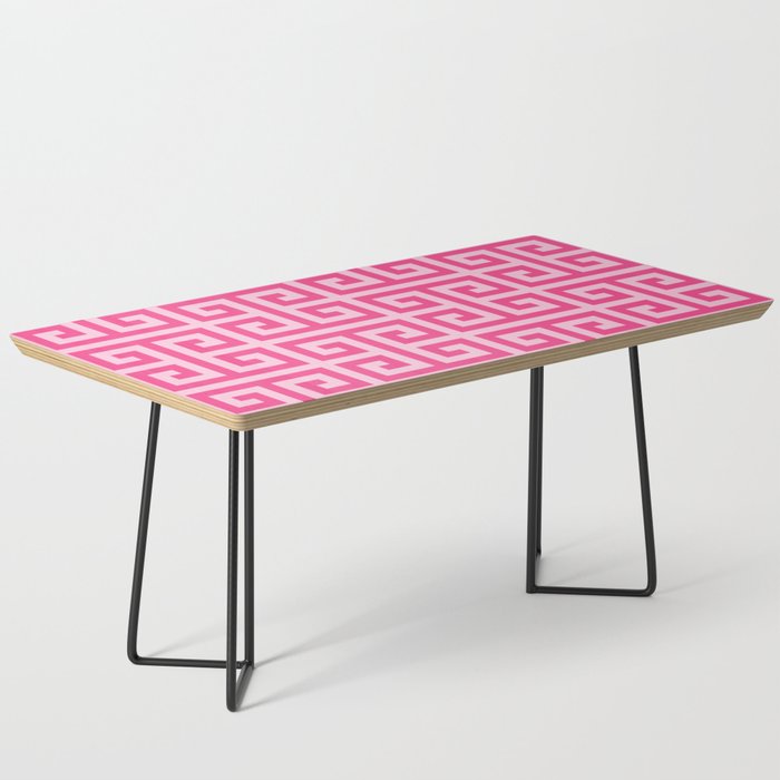 Girly Pink Large Greek Key Pattern Comforters Coffee Table Gallery Image 1