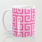 Girly Pink Large Greek Key Pattern Comforters Coffee Mug Gallery Image 3