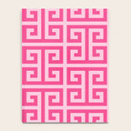 Girly Pink Large Greek Key Pattern Comforters Notebook Gallery Image 4