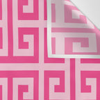 Girly Pink Large Greek Key Pattern Comforters Wall Tapestry Gallery Image 3