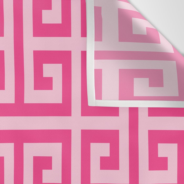 Girly Pink Large Greek Key Pattern Comforters Wall Tapestry Gallery Image 3