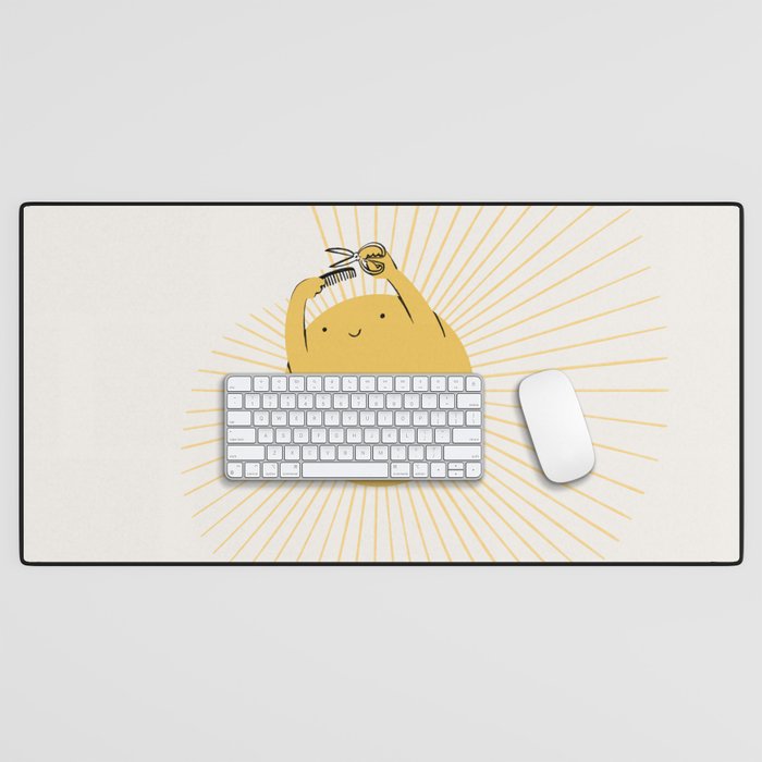 Summer Hair Cut Desk Mat Gallery Image 1