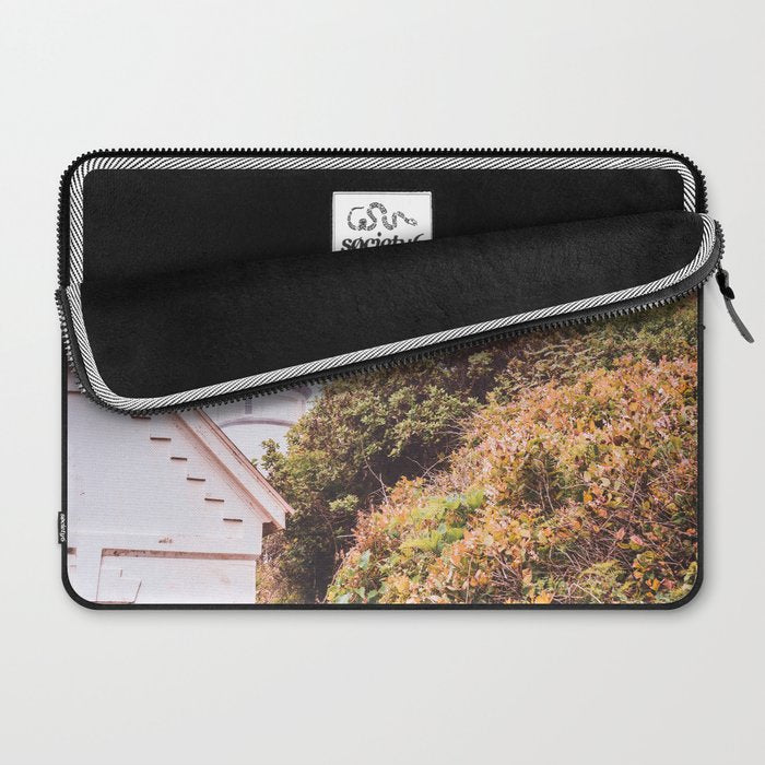 Lighthouse in the Fog | Heceta Head Oregon | Travel Photography in the PNW Laptop Sleeve Gallery Image 2