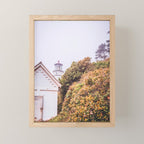 Lighthouse in the Fog | Heceta Head Oregon | Travel Photography in the PNW Mini Art Print Gallery Image 1