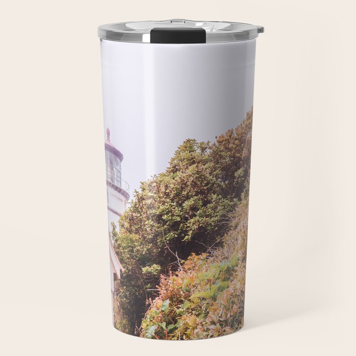 Lighthouse in the Fog | Heceta Head Oregon | Travel Photography in the PNW Travel Mug Gallery Image 1