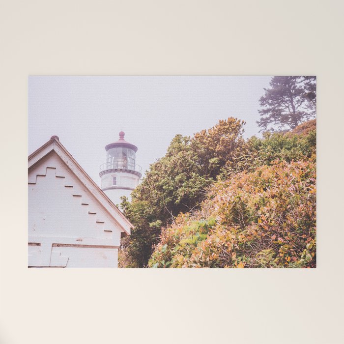 Lighthouse in the Fog | Heceta Head Oregon | Travel Photography in the PNW Welcome Mat Gallery Image 1