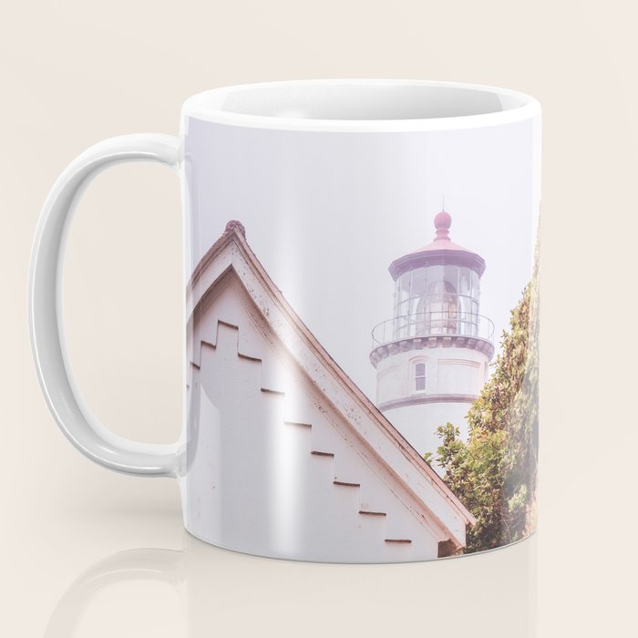 Lighthouse in the Fog | Heceta Head Oregon | Travel Photography in the PNW Coffee Mug Gallery Image 3