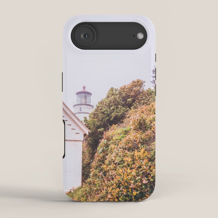 Lighthouse in the Fog | Heceta Head Oregon | Travel Photography in the PNW iPhone Case Gallery Image 2