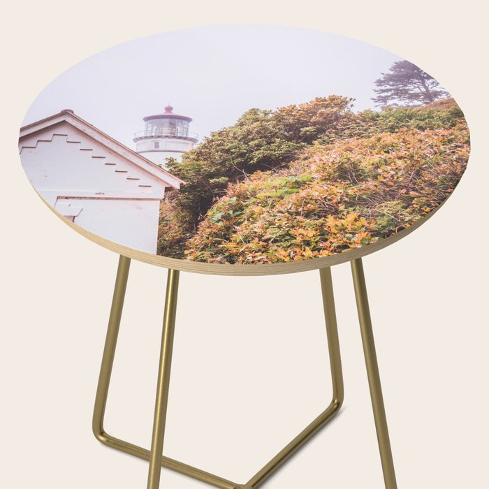 Lighthouse in the Fog | Heceta Head Oregon | Travel Photography in the PNW Side Table Gallery Image 2