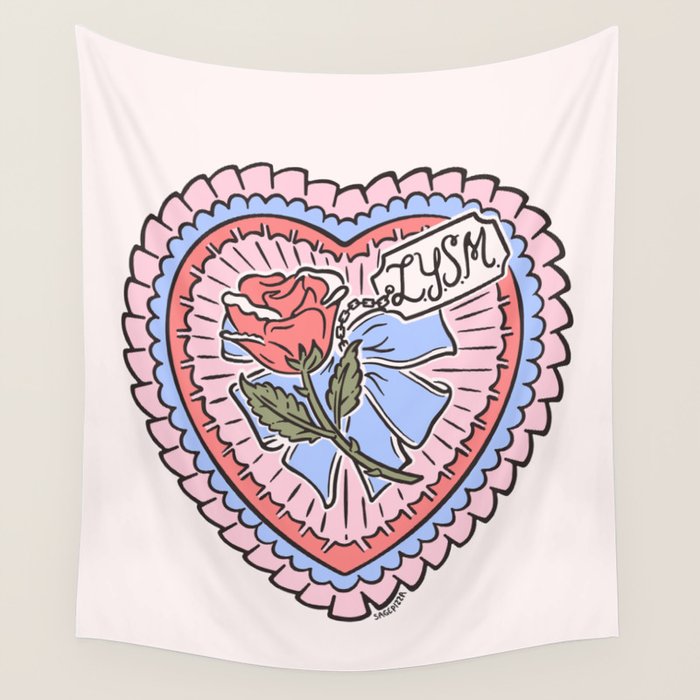 LOVE YOU SO MUCH Wall Tapestry Gallery Image 4