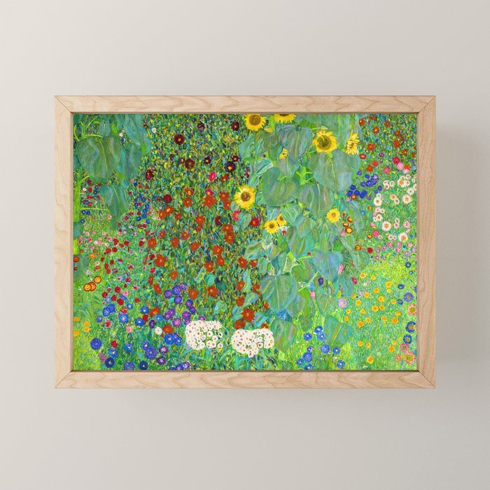 Gustav Klimt Flower Garden Mini Art Print Gallery Image 1