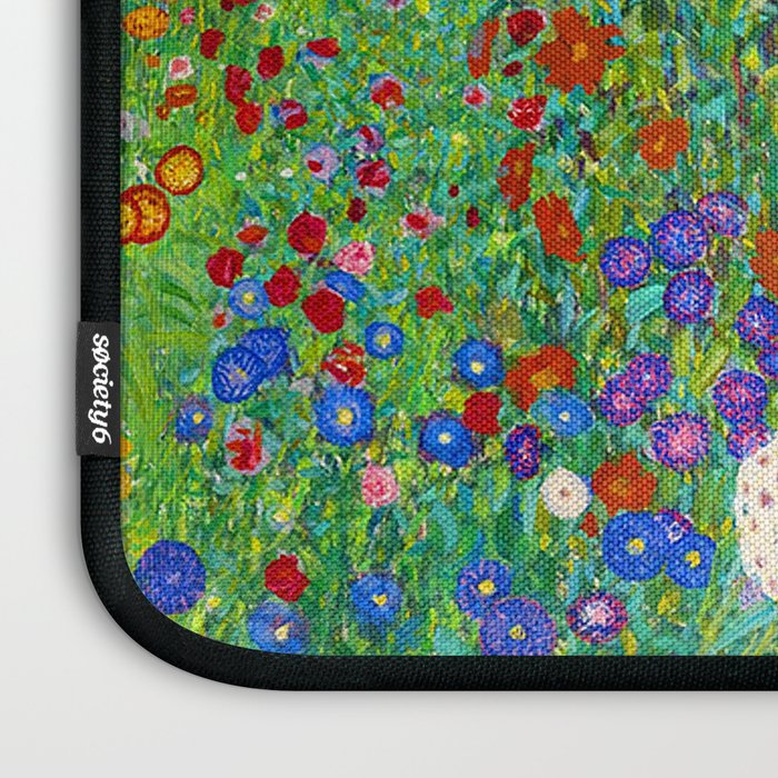 Gustav Klimt Flower Garden Laptop Sleeve Gallery Image 3