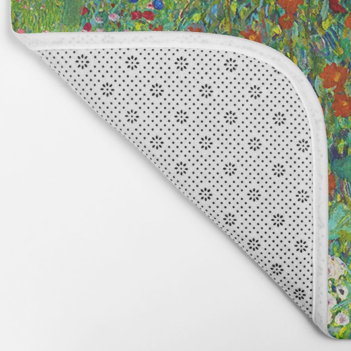 Gustav Klimt Flower Garden Bath Mat Gallery Image 2