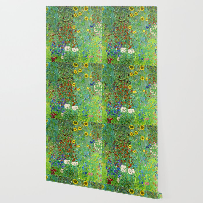 Gustav Klimt Flower Garden Wallpaper Gallery Image 2