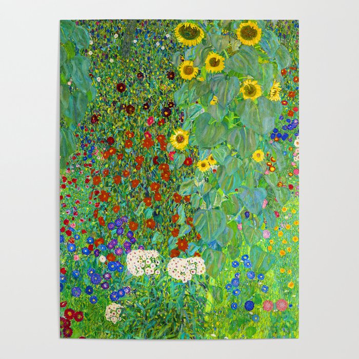 Gustav Klimt Flower Garden Poster Gallery Image 4