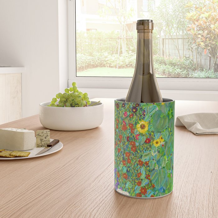 Gustav Klimt Flower Garden Wine Chiller Gallery Image 4