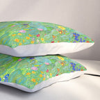 Gustav Klimt Flower Garden Pillow Sham Gallery Image 3