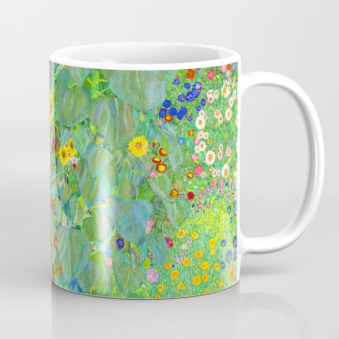 Gustav Klimt Flower Garden Coffee Mug Gallery Image 1