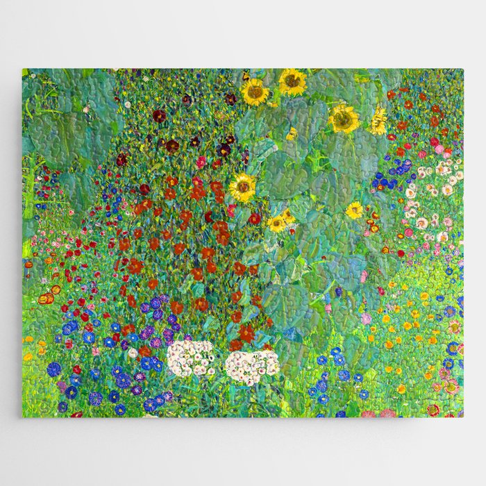 Gustav Klimt Flower Garden Jigsaw Puzzle Gallery Image 1