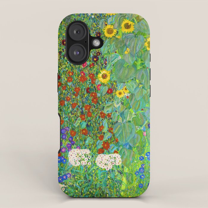 Gustav Klimt Flower Garden iPhone Case Gallery Image 1