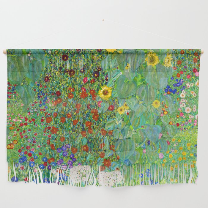 Gustav Klimt Flower Garden Wall Hanging Gallery Image 1