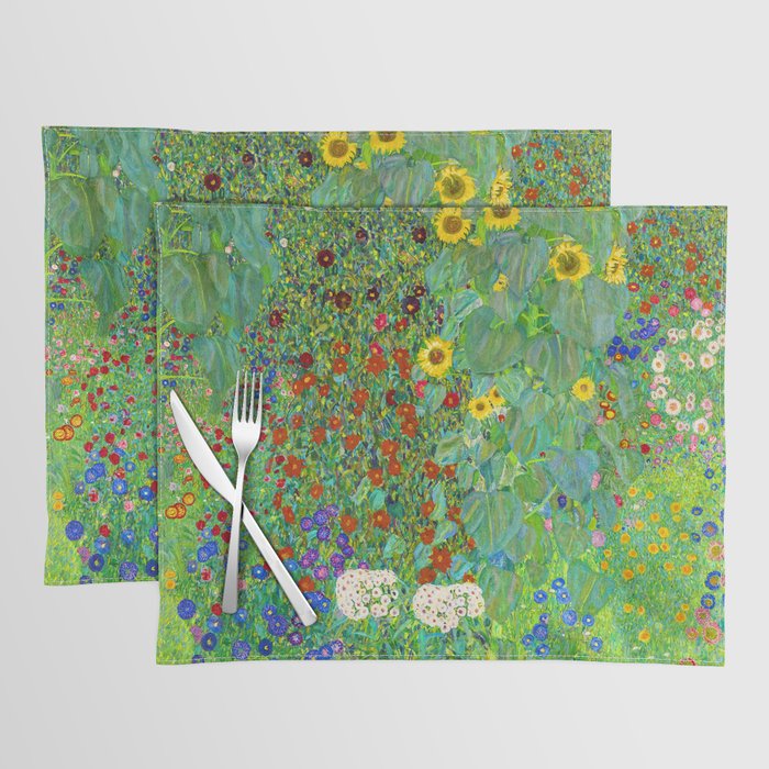 Gustav Klimt Flower Garden Placemat Gallery Image 1