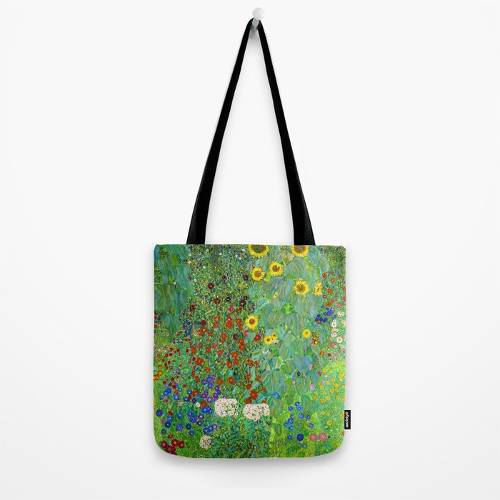 Gustav Klimt Flower Garden Tote Bag Gallery Image 2