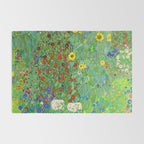 Gustav Klimt Flower Garden Rug Gallery Image 2