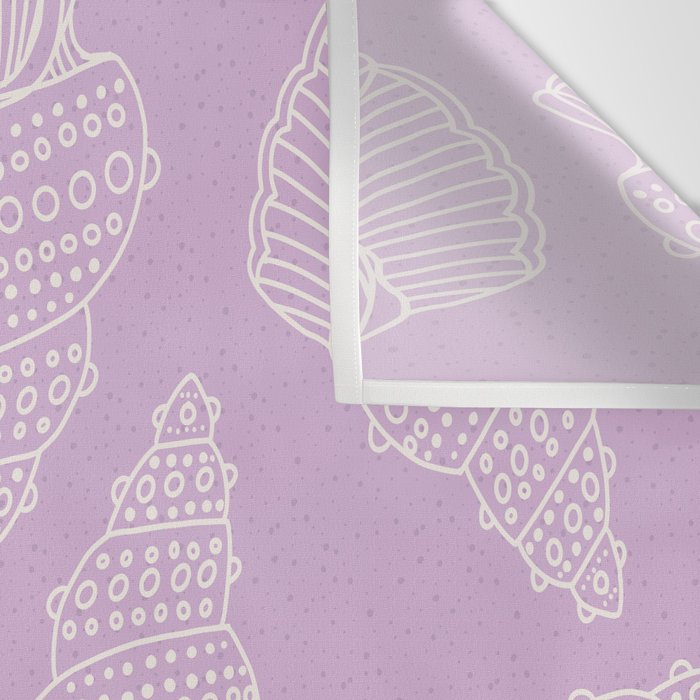 Conch Shell on Lavender Wall Tapestry Gallery Image 3