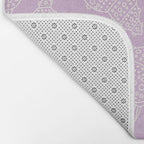 Conch Shell on Lavender Bath Mat Gallery Image 2