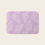 Conch Shell on Lavender Bath Mat Gallery Image 1