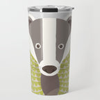 Whimsical Badger Travel Mug Gallery Image 1