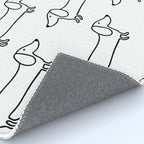 Dachshund in black-white Rug Gallery Image 4