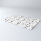 Dachshund in black-white Rug Gallery Image 3