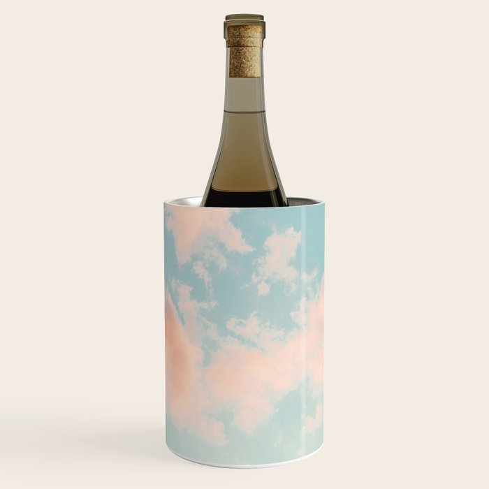 Cotton Candy Clouds - Nature Photography Art Print, Pastel Wine Chiller Gallery Image 2
