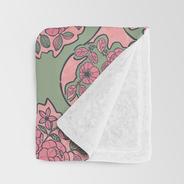 Blossom Elegance Charm Throw Blanket Gallery Image 3