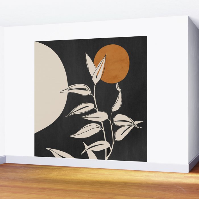Abstract Art /Minimal Plant 53 Wall Mural Gallery Image 2