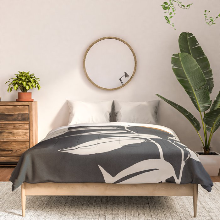 Abstract Art /Minimal Plant 53 Comforter Gallery Image 3