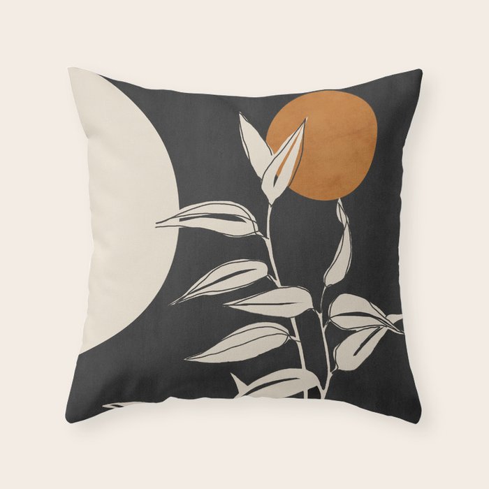 Abstract Art /Minimal Plant 53 Throw Pillow Gallery Image 6