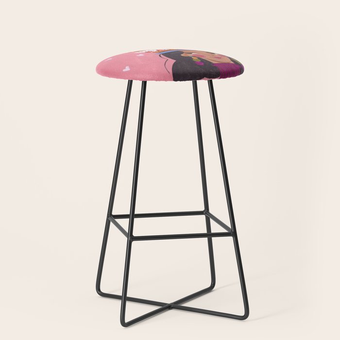 Woman with cake Stool Gallery Image 1