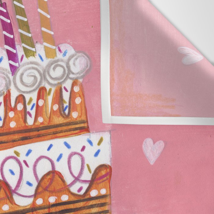 Woman with cake Wall Tapestry Gallery Image 3