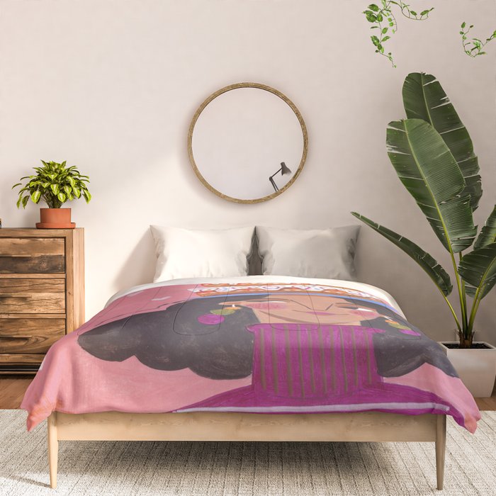 Woman with cake Comforter Gallery Image 3