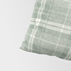 fall plaid - sage Pillow Sham Gallery Image 4