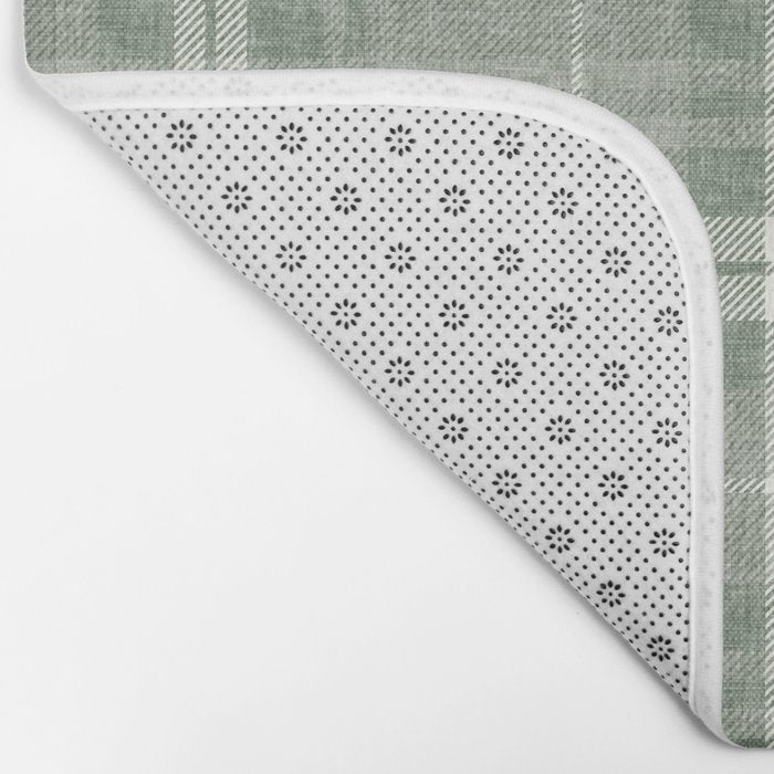 fall plaid - sage Bath Mat Gallery Image 2