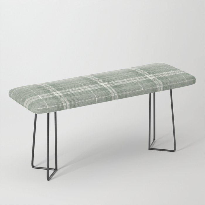 fall plaid - sage Bench Gallery Image 1