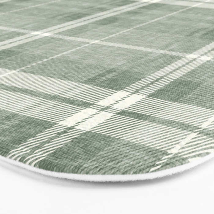 fall plaid - sage Bath Mat Gallery Image 3