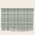 fall plaid - sage Wall Hanging Gallery Image 1